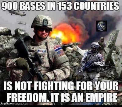 American Empire - 900 bases in 153 countries is not fighting for your freedom. It is an empire. - Emperor Bush, Emperor Obama