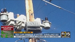 Questions about mystery box answered - Feds claim ownership of mystery surveillance box - Box on Phoenix utility pole belongs to ATF - The bureau of Alcohol, Tobacco and Firearms and Explosives came forward Thursday, admitting that a box spotted and removed from an SRP power pole on 21st and Glendale avenues belonged to them and was part of an ongoing investigation.