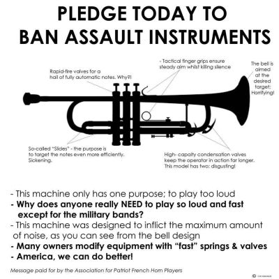 ban guns and French horns - Jennifer White 