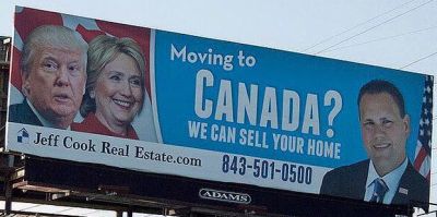 moving to Canada? We can sell your home. Hillary Clinton and Donald Trump both suck the big one. Jeff Cook Real Estate can help you. (843)501-0500 - http://jeffcookrealestate.com - Summerville, South Carolina, SC