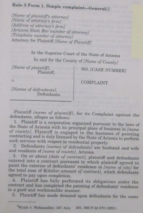 how to file a slander lawsuit in Arizona