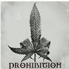 marijuana leaf saying f*ck prohibition by giving it the finger