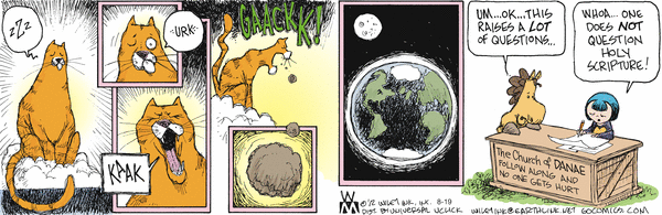 Danae's new religion, Danae's new religious cult Non Sequitur