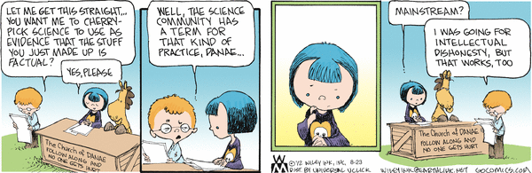 Danae's new religion, Danae's new religious cult Non Sequitur