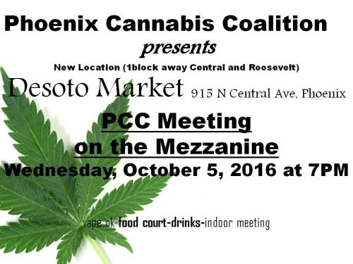 October 2016 PCC meeting - October 2016 Phoenix Cannabis Coalition Meeting - PCC