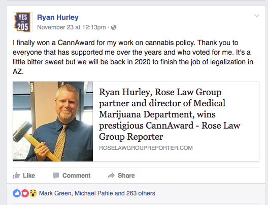 Ryan Hurley suggests Marijuana Policy Project - MPP - will run initiative for 2020