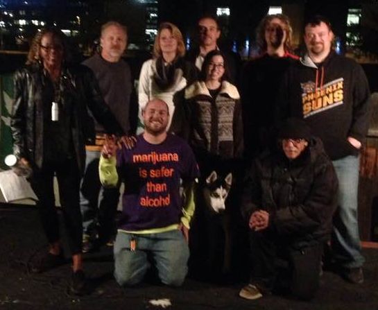 Safer Arizona Board photo at Lawn Gnome PCC meeting on Tuesday, December 6, 2016 after the vote which every one of them execpt for me voted to sell out to MPP, Marijuana Policy Project, Kathy Inman, Dave Inman, Demitri Yegolas Downing, Demitri Downing, JP Holyoak, and Andrew Myers - Safer Arizona Board Members - Rain Baker, Alex Gentry, Michelle, Tom Dean (Tom Dean), Dave (David), Eric Johnson, Catalina Vargas, Arizona Gregory, Mickey Jones