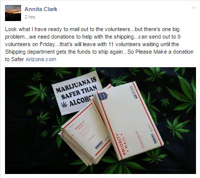 Anita Clark wants money to mail out petitions. - Thursday, May 4, 2017
