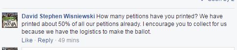 Dave asks me to circulate his petitions